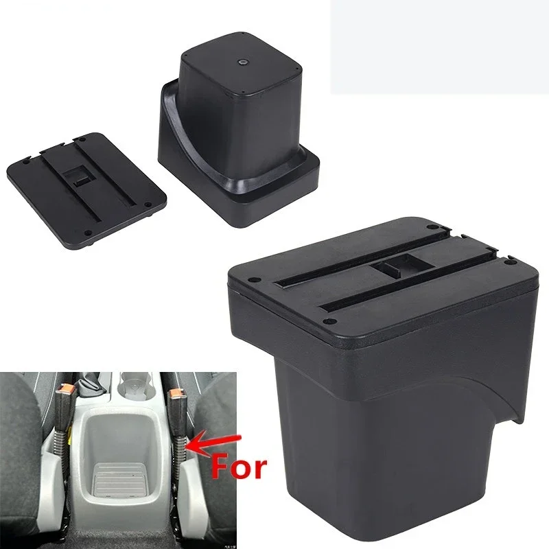 For Ford Focus 2 armrest box For Ford Focus mk2 central storage box Car Armrest with USB LED light Easy to install