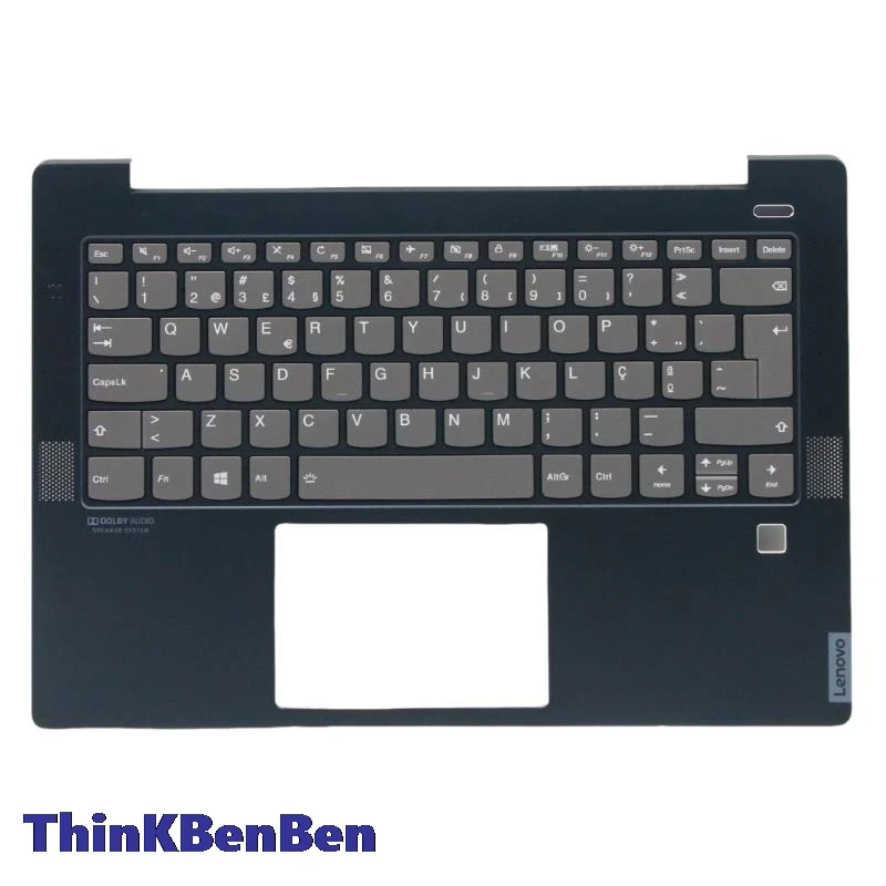 

PT Portuguese Blue Keyboard Upper Case Palmrest Shell Cover For Lenovo Ideapad S540 14 14IWL 14IML 14API 5CB0S17294