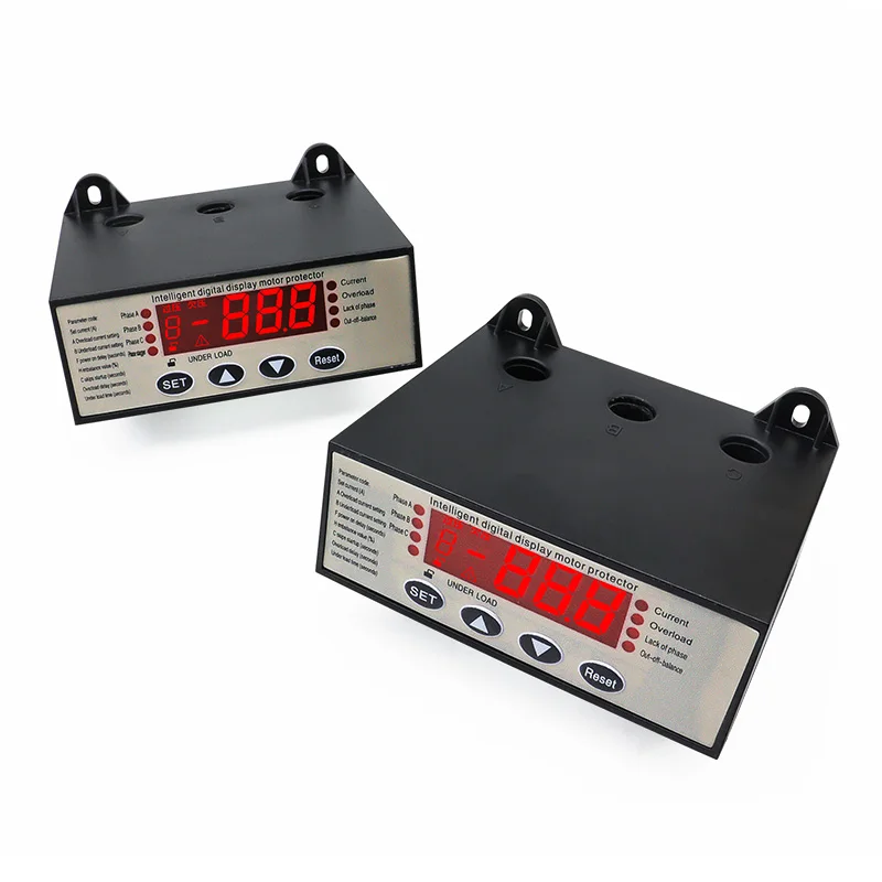 Intelligent Motor Integrated Protector AC220V 380V Digital Display Current Overload Phase Sequence Protection Single Phase