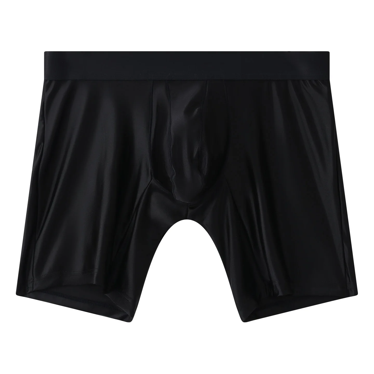 Celana Dalam Pria Boxer Polos dengan Kantong U Convex, Celana Boxer Pria dengan Kaki Panjang, Celana Dalam Olahraga Pria Pinggang Sedang, Ukuran M-XXL