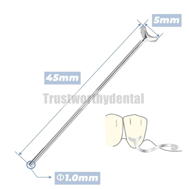 1.0mm Dental J Clasp Ball Retainer Roach Orthodontic Oblique Bar Y-Type Denture ScheuTeeth Position Hold