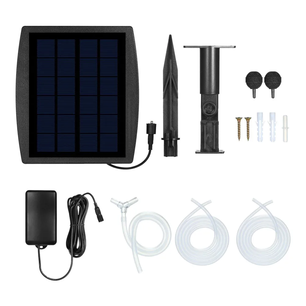 

Oxygen Pump Solar Aerator for Fish Tank Pond Pool Accessories ABS Material Crystal Silicon Portable Energy Saving
