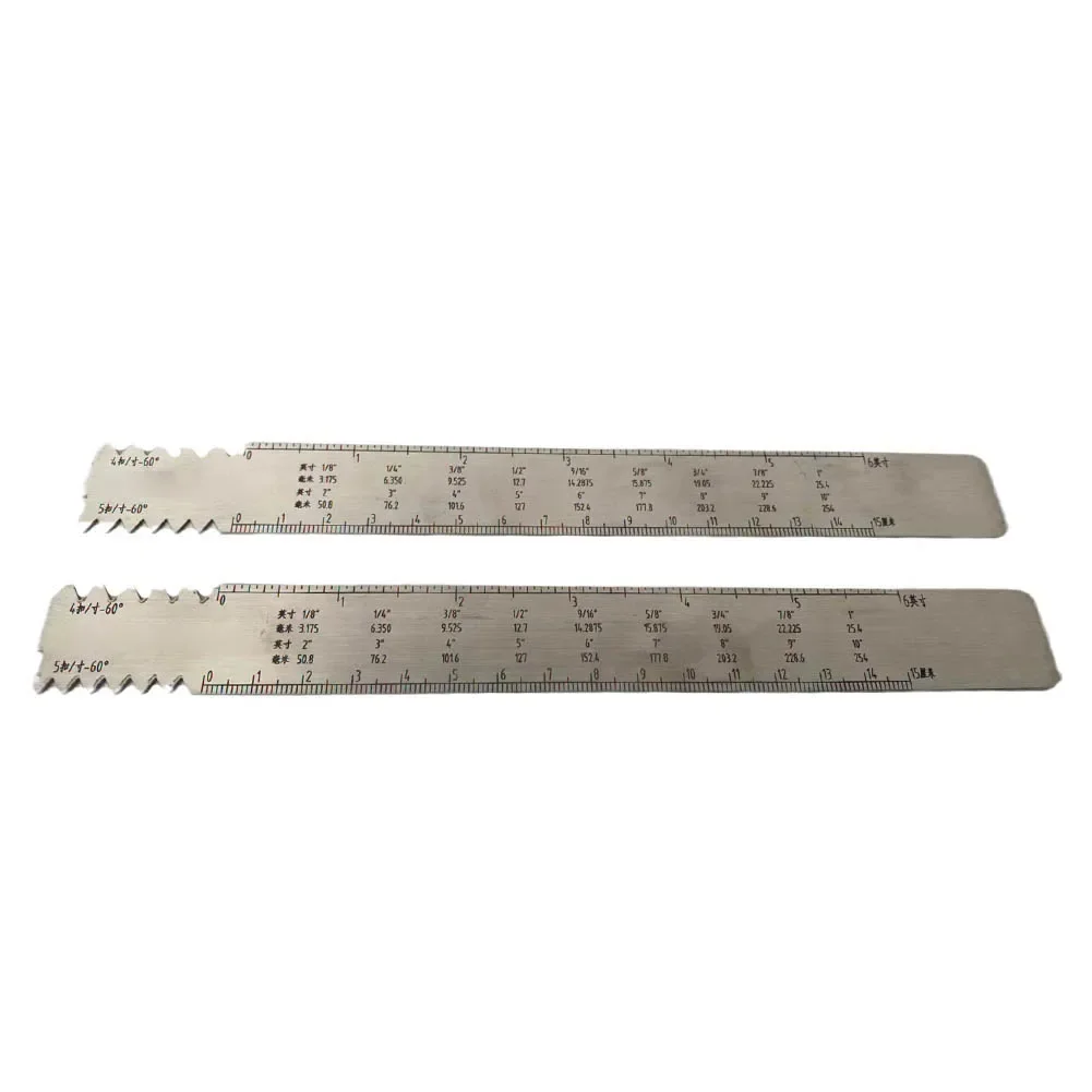 Stainless Steel Drill String Joint Gauge REG IF For FH Thread Inspection Ruler 15cm For Oil Drilling Pipe Connector Measurement