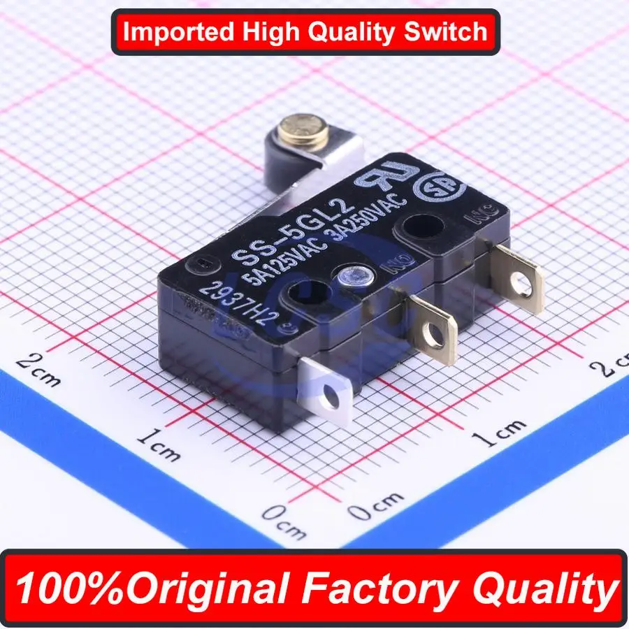 10pieces Original Factory Japan Switch SS-5GL2 Small Travel Limit Switch With Roller Lever Micro Switch Button 5A 125V 3-Pin