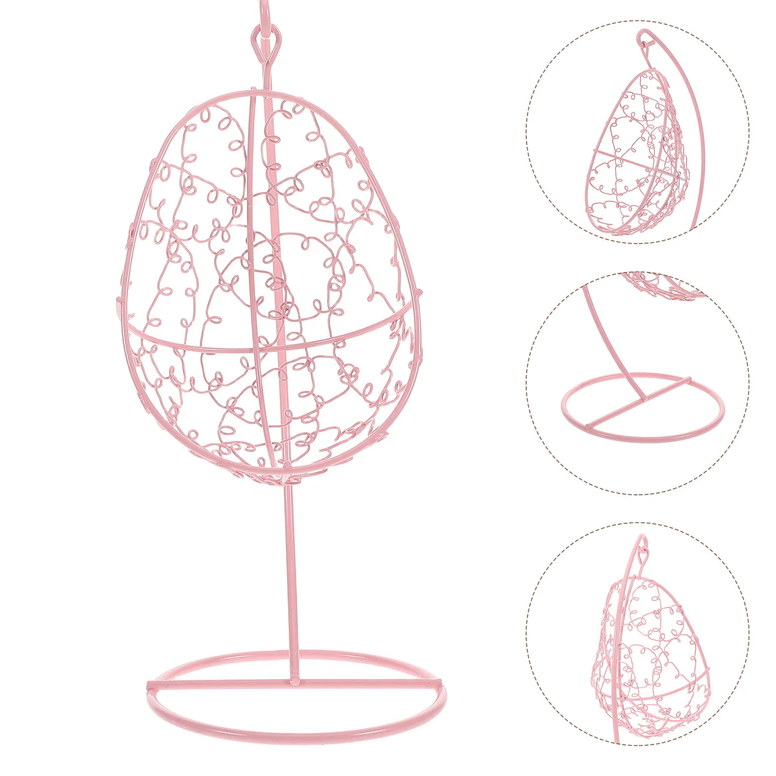 Miniature Metal Swing Chair Unique Hanging Hammock Mini Swing Decoration Dollhouse Indoor Garden Small Furniture Ornament