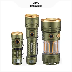 Naturehike LED Tactical Flashlight 2800Lm High Lumens Mini Flashlight IP44 Portable Outdoor Waterproof Camping Flashlight