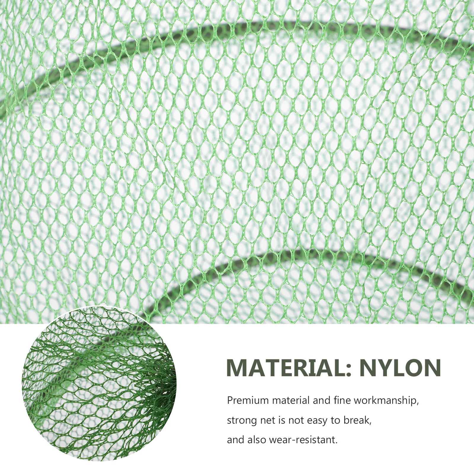 

Fishing Catch Netting Portable Foldable Wear-Resistant Lightweight Drawstring Fish Guard Net for Temporary Fish Storage Mesh