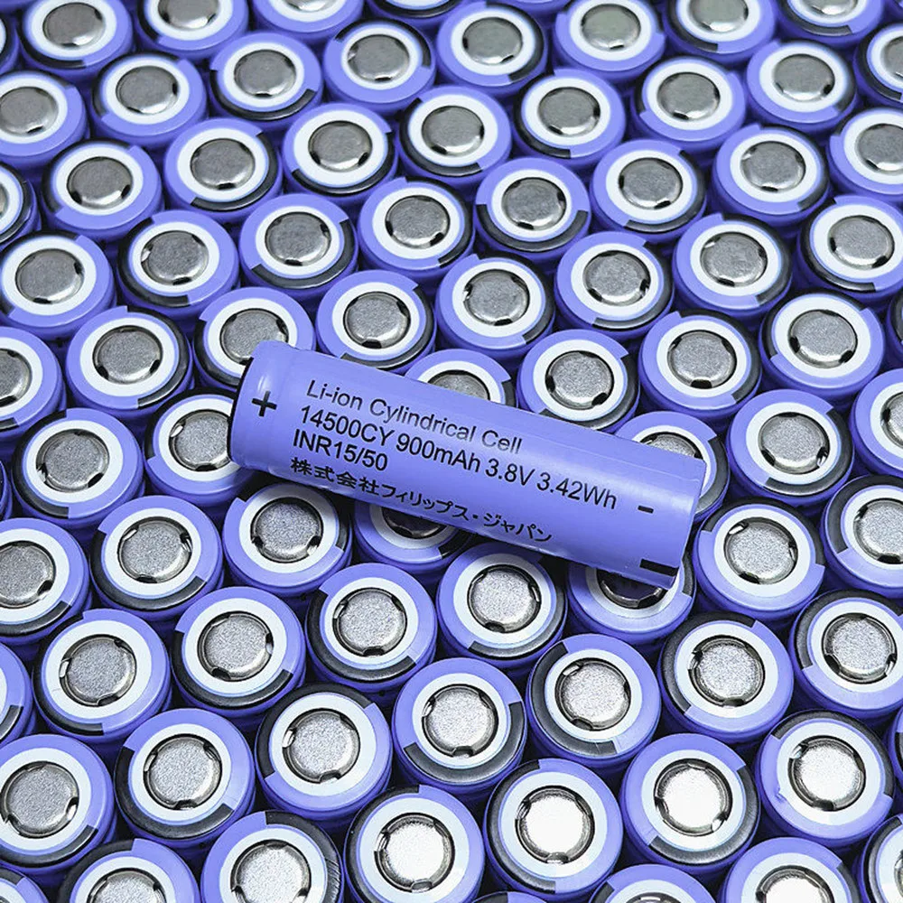 2PCS 900mAh 14500CY 3.8V Flat Head Lithium Battery For Braun Shaver S5 S6 S7 S51 53B 73S 4200 5762 Electric Toothbrush UR14500AC