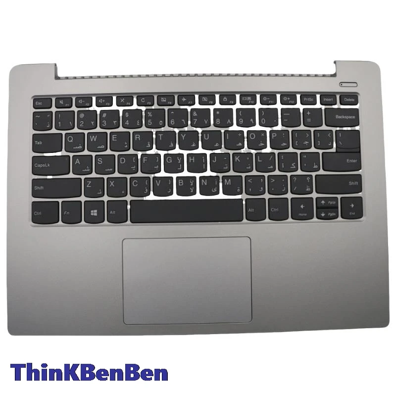 ARA Arabic Platinum Grey Keyboard Upper Case Palmrest Shell Cover For Lenovo Ideapad 330S 14 14IKB 14AST 5CB0R07769