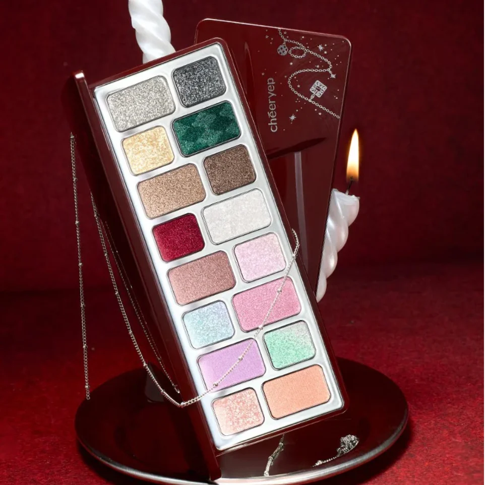 

Палетка теней для век Qianyan Cheeryep STARLIT WISHES EYESHADOW PALETTE WISHES STARLIGHT 17г, высокопигментированная, для макияжа лица, косметика