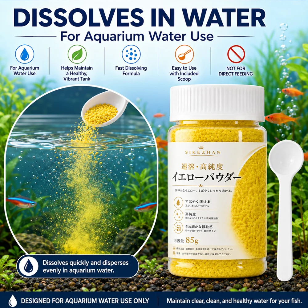 Aquarium Fish Vitamin - 230g Suda Çözünen Sarı Toz Granüller