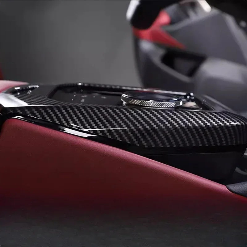 

Weizhida для BMW 5 серии G60 2024-2025 ABS углеродное волокно автомобильный центр управления коробкой передач декоративная крышка интерьерные автомобильные аксессуары