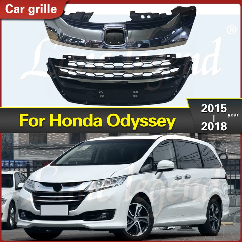 

For Honda Odyssey 2015-2018 Replace Front Auto Radiator Grills Style Grill Exterior Part Upper and lower grille