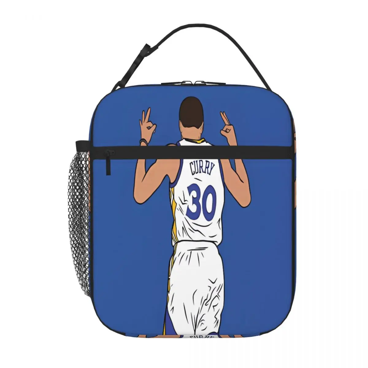 Bestselling Steph Curry 3 Point Celebration Foldable Design Insulated Snack Tote Business Commute Shoulder Lunch Bag
