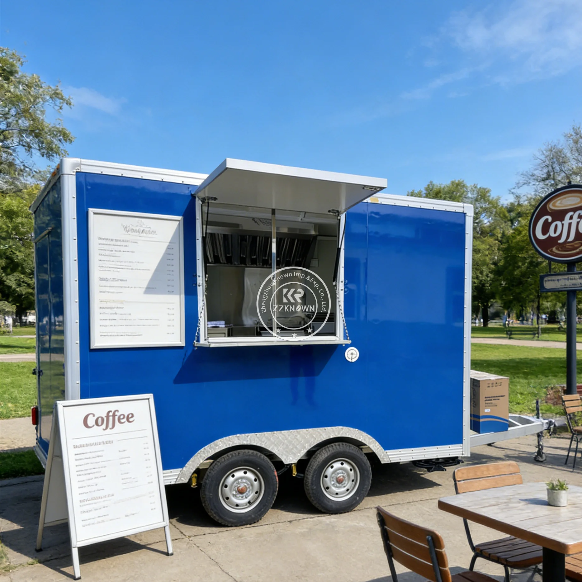 

Мобильный фудтрак с полной кухней, сертифицированный CE, для продажи тако, хот-догов, мороженого и кофе.