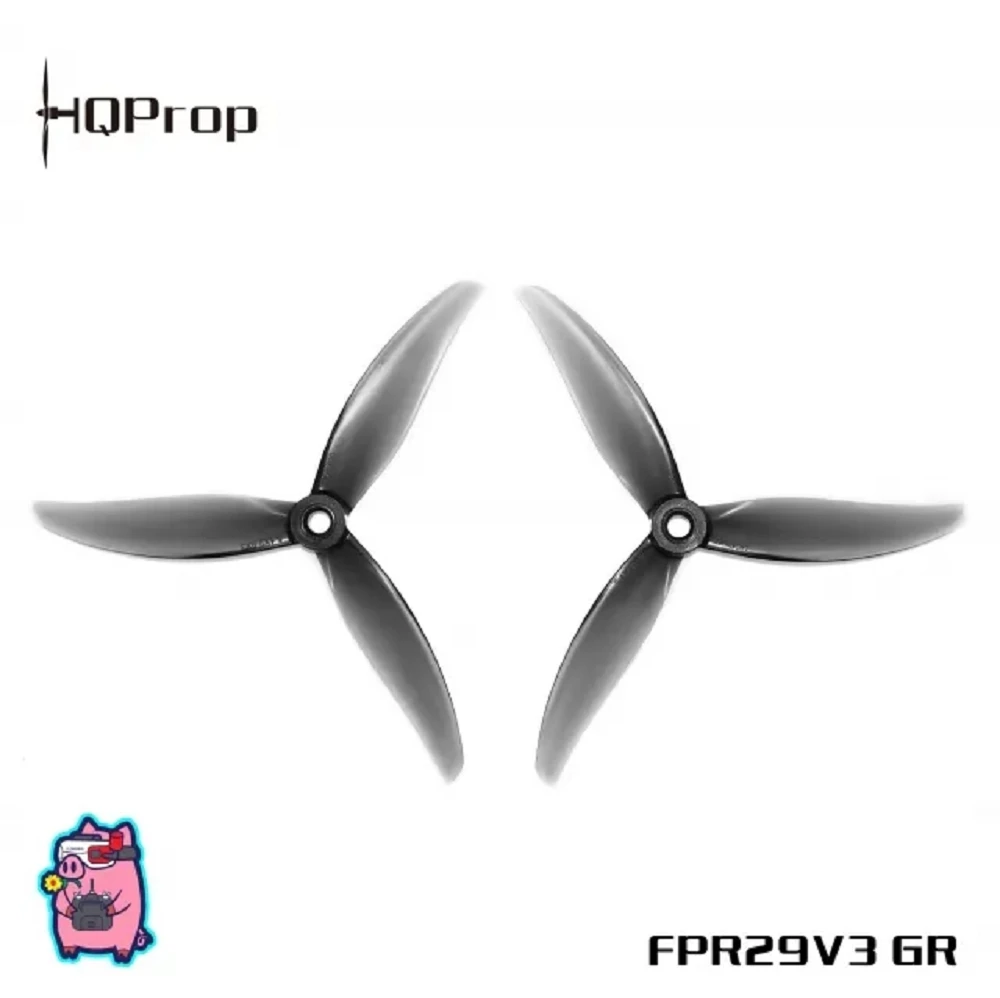 HQProp FlowerPig R29V3 5.1 Inch 3-Blade PC Propeller 5mm Shaft 2CW+2CCW for 5inch FPV Racing Freestyle Drone