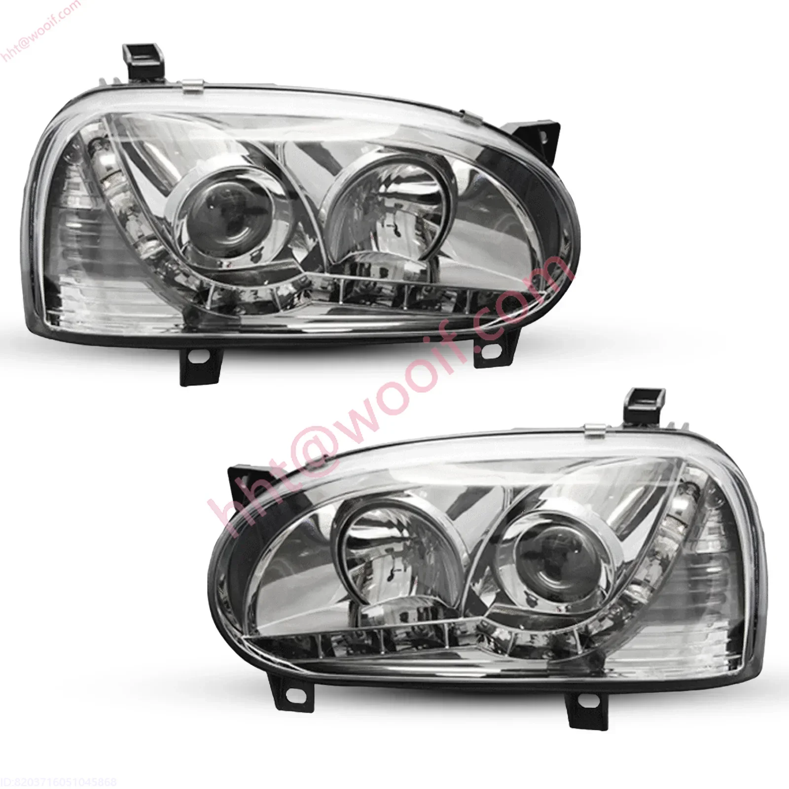 Winjet Factory Golf 3 Head Front Lamp light Headlights For  vw Golf 3 mk3 1992 1993 1994 1995 1996 1997