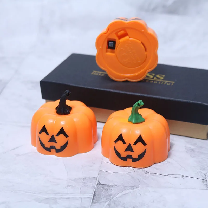 LED Electronic Candle Light  Luminous Pumpkin Halloween Decorations Personalized  Atmosphere Layout Christmas