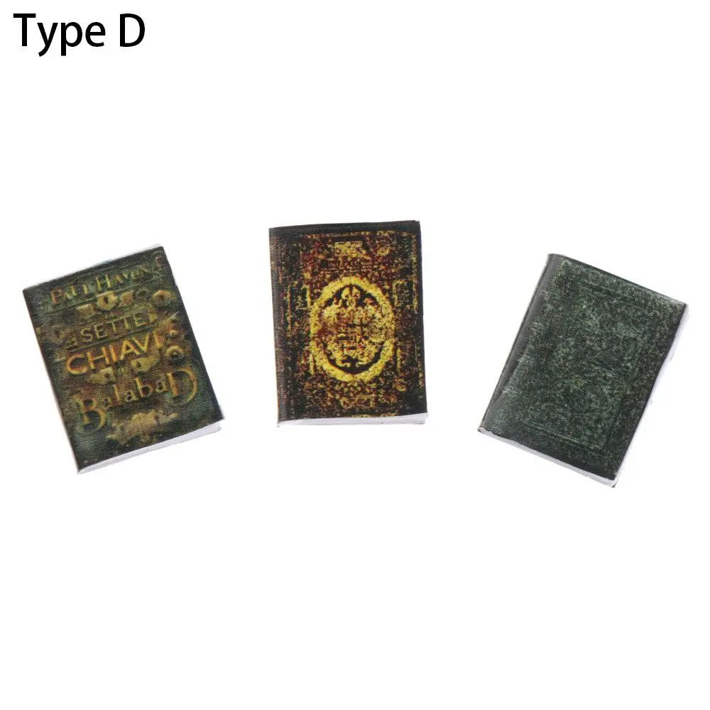 

3PCS Toys Playing House Photo Props Can Be Opened Doll Accessories Miniature Book Model Dollhouse Scene Supplies