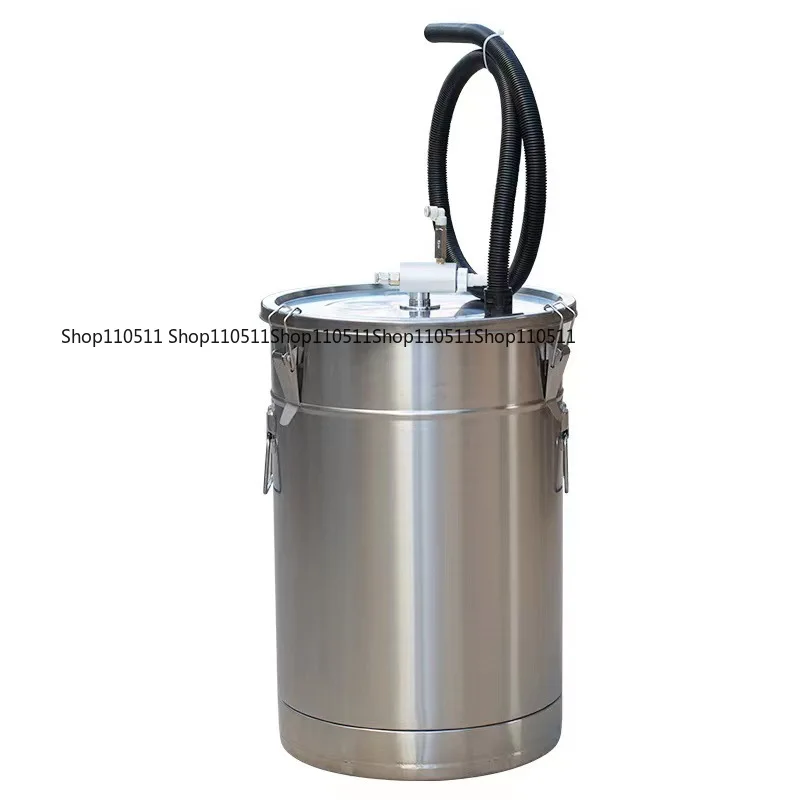 

304 Electrostatic Powder Coating Hopper Experiment Paint Powder Barrel with Fluidized Bed Electrostatic Spraying