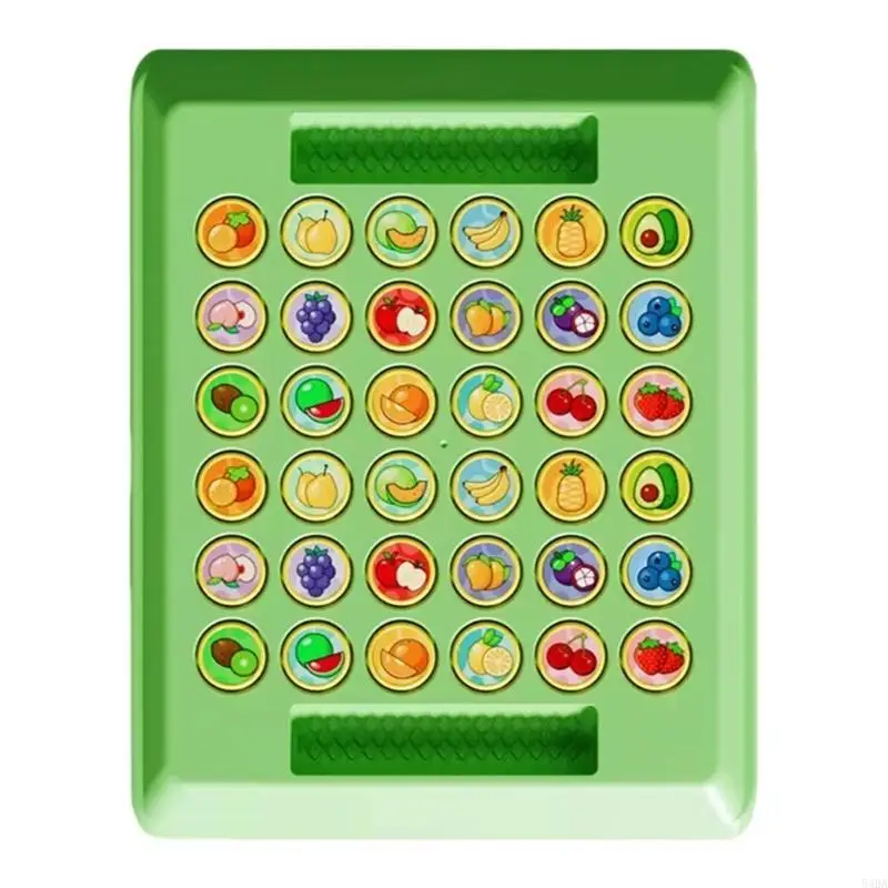 54DA الذاكرة مطابقة أرواق لعب الحيوان/الفاكهة الوجه الشطرنج مطابقة بطاقة لعبة تعليمية إشراك مهارات الذاكرة لعبة للأطفال #5