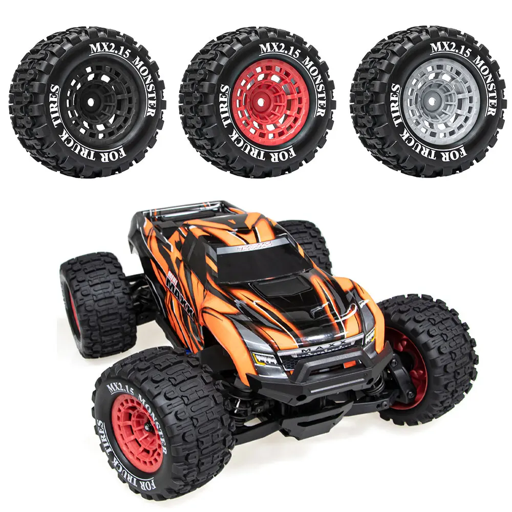 

Monster Truck Tire For 1/16 Traxxas mini MAXX mini XRT Traxxas1/16 E-Revo LOSI 1/18 Mini LMT MX2.15 4pcs/set B model