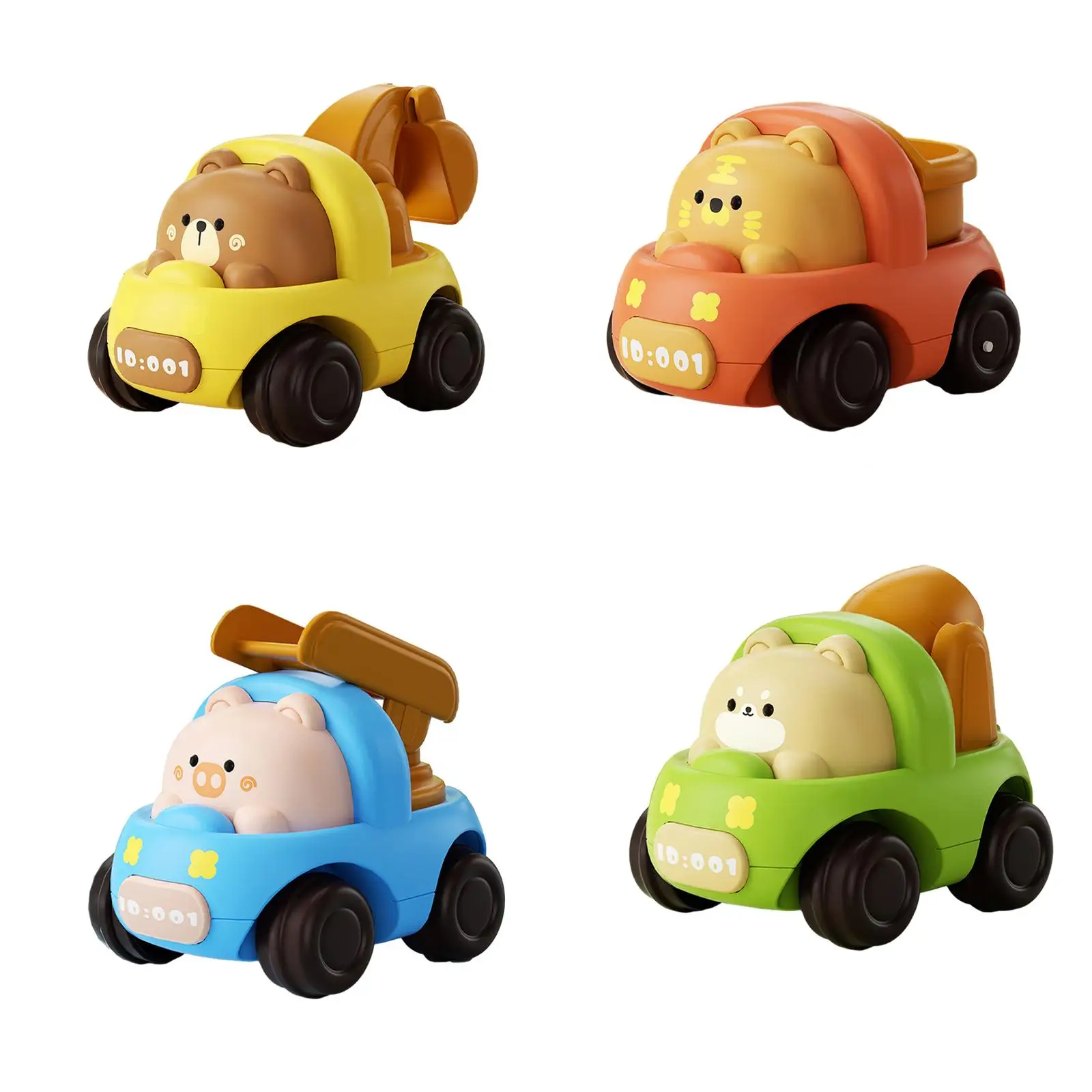 

Animal Car Toy Inertial Engineering Car Children's Toy Car Birthday Gift Friction Powered Car Learning Toy Friction Car Toy