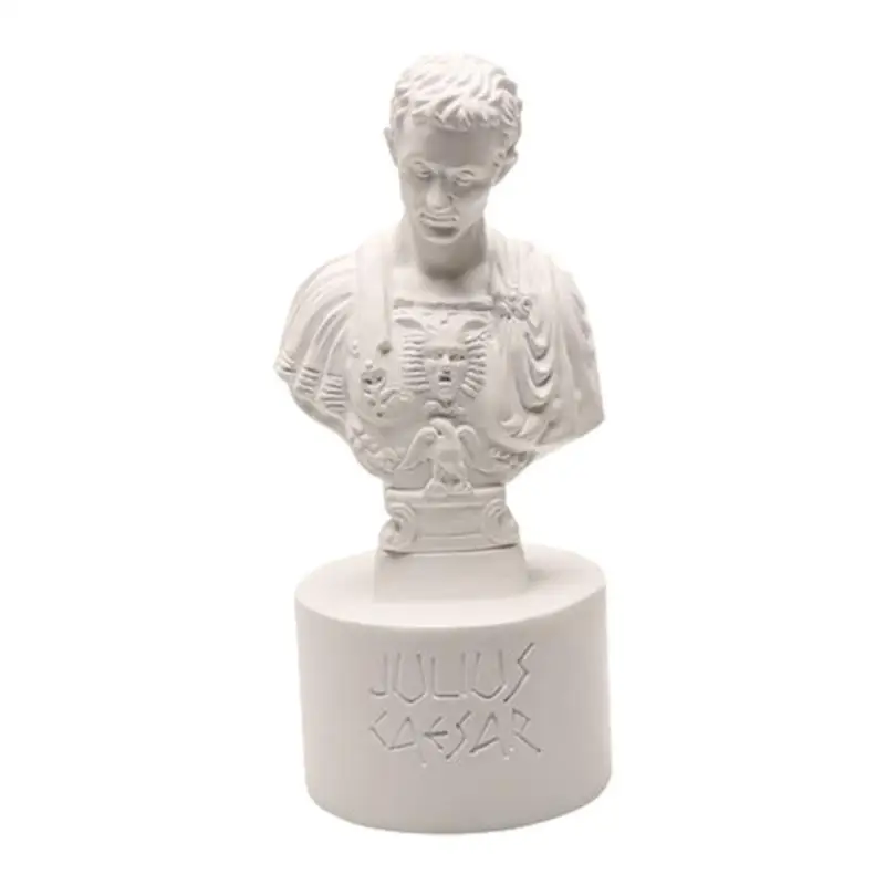 

Pen Holder For Desk Roman Bust Sculpture Desktop Organizer DIY Graffiti Stationary Decor For Study Room Bedroom Work Area And