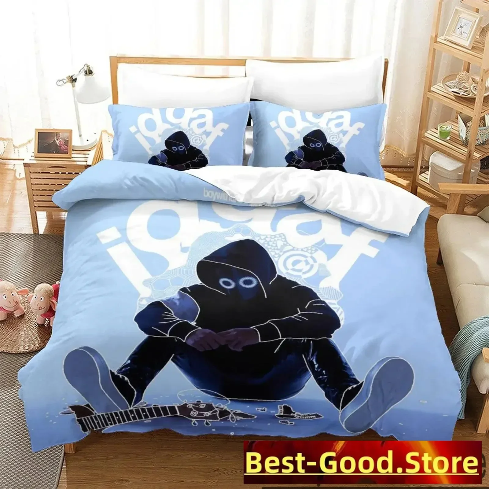 

3D Print Boywithuke Bedding Set Boys Girls Twin Queen King Size Duvet Cover Pillowcase Bed boys Adult Home Textileextile