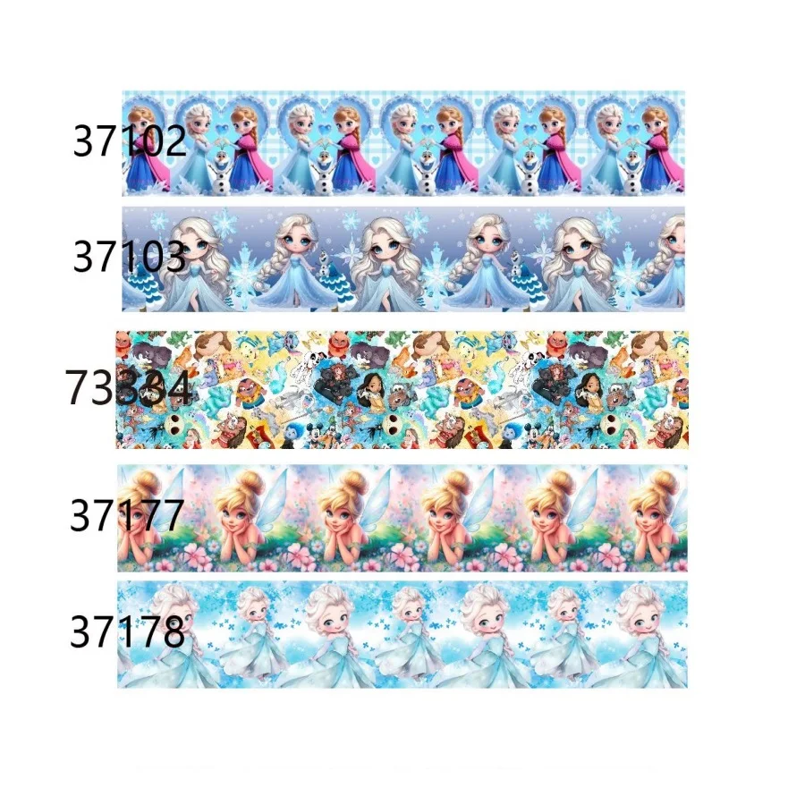 

5Yards Disney Frozen Grosgrain Ribbon 25mm for DIY Hairbows Craft Materials Handmade