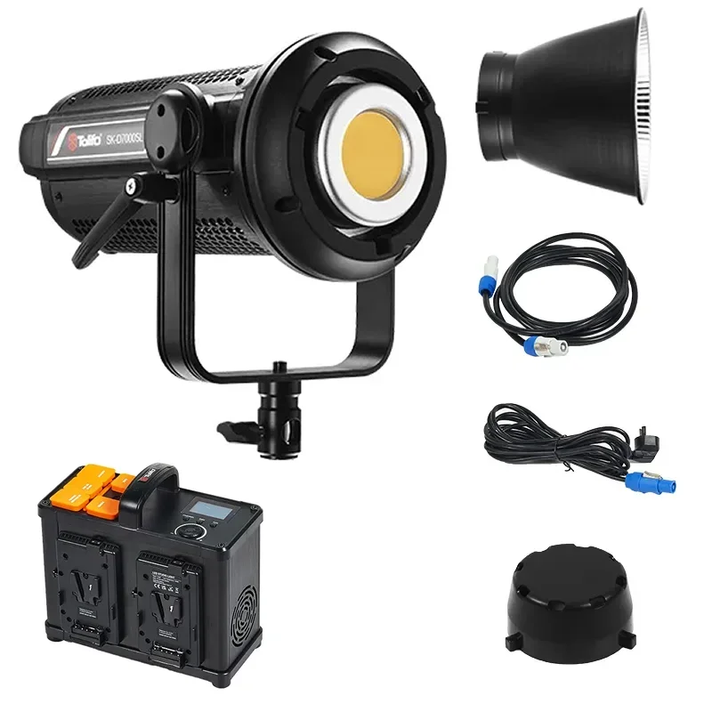 

Studio LED Video Light SK-D7000SL 700W Photography Lighting Continuous Light With Bowens COB For Film And Video Shooting