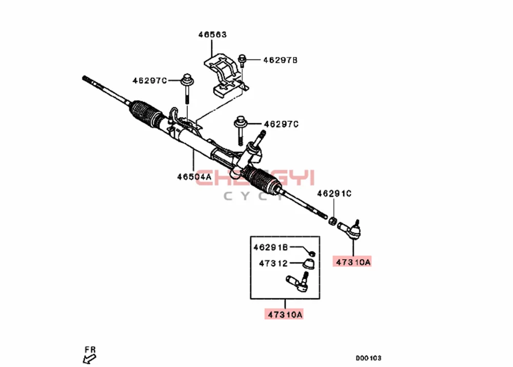 Steering Gear Tie Rod Outer Ball Joint For Outlander CW4W CW5W CW6W GF7W GF8W ASX GA1W GA2W GA9W 4422A018 4422A052