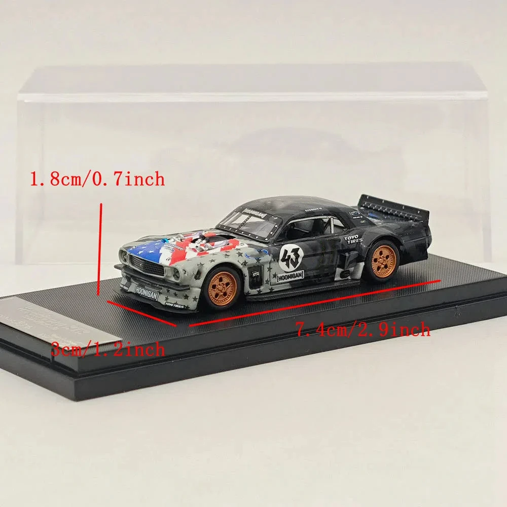 SW 1/64 لـ Mustang 1965 Ken Block's Hoonicorn RTR V2 # 43 مجموعة دييكاست موديلات السيارات المصغرة ذات الإصدار المحدود