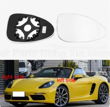 

For Porsche 718 2016 2017 2018 2019 2020 2021 2022 Car Accessories Replace Outer Rearview Side Mirror Glass Lens with Heating