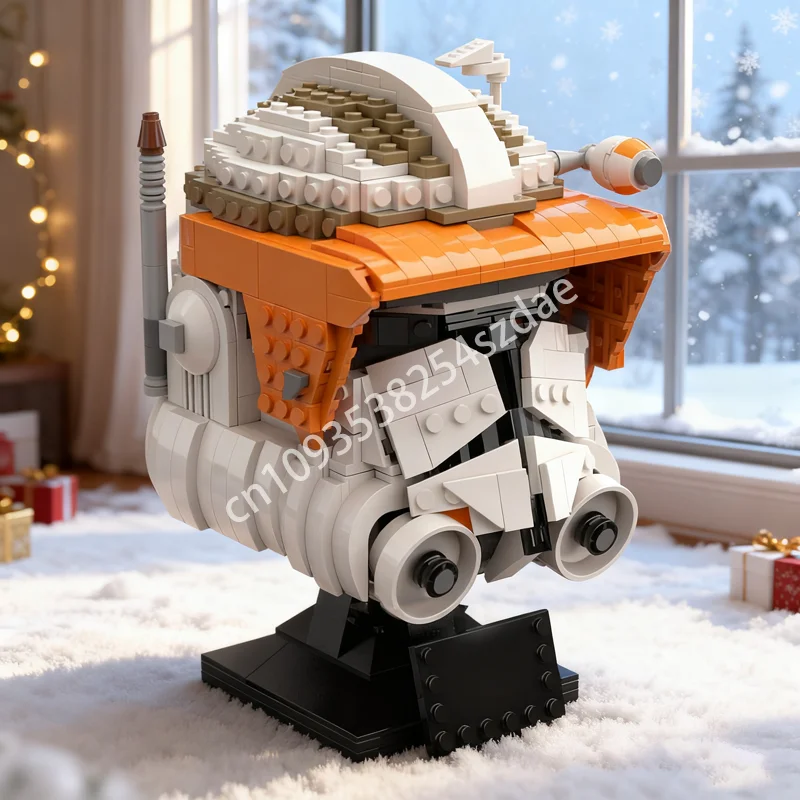 

1038 шт. MOC Commander Cody шлем серии Звезда модель строительные блоки строительные игрушки сборка DIY креативный рождественский подарок кирпич
