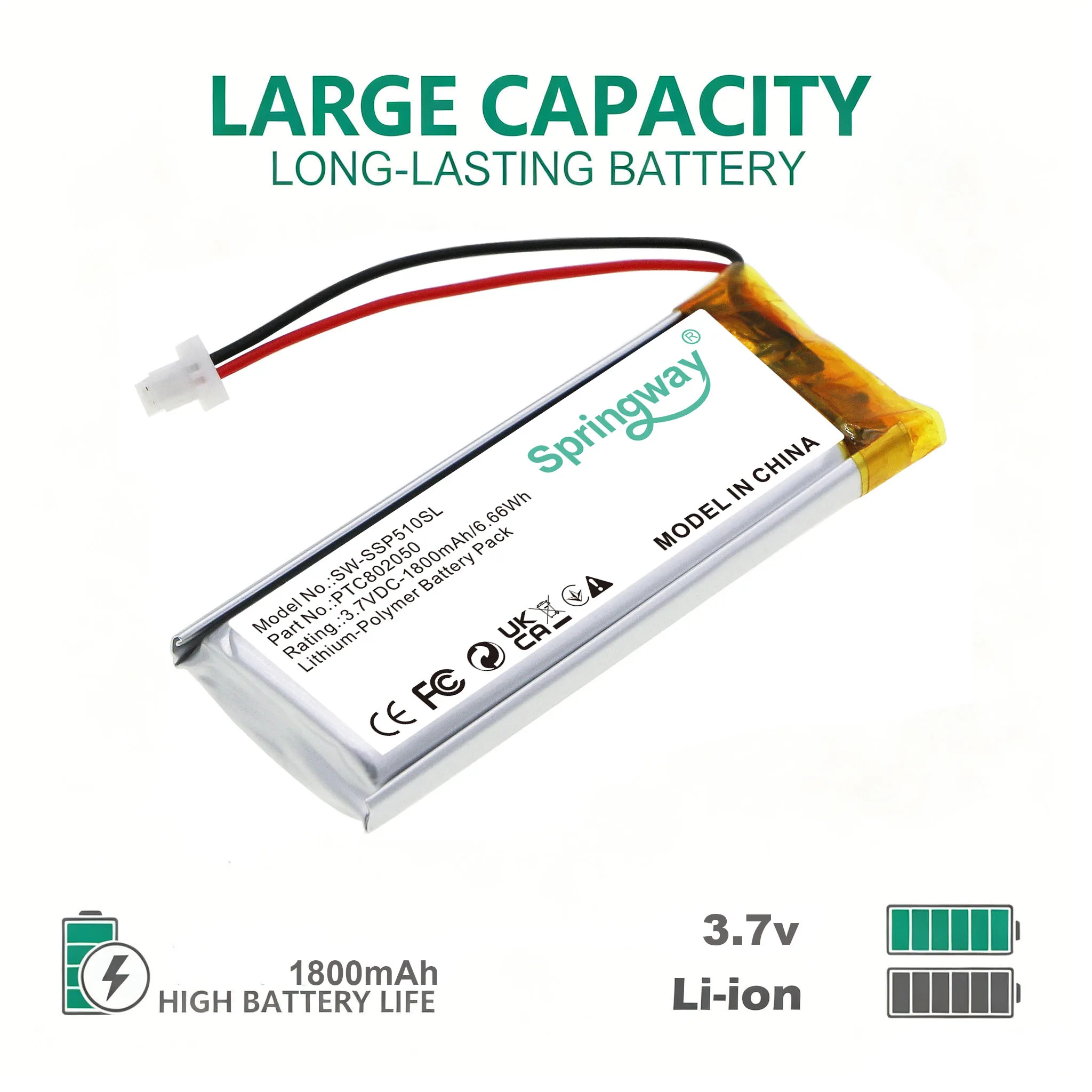 1800mAh 3.7V PTC802050 Battery For Sena SRL2 SRL-01 (SP51) SHOEI Neotec II GT-Air II J-Cruise II Interphone F2S F3S F4S