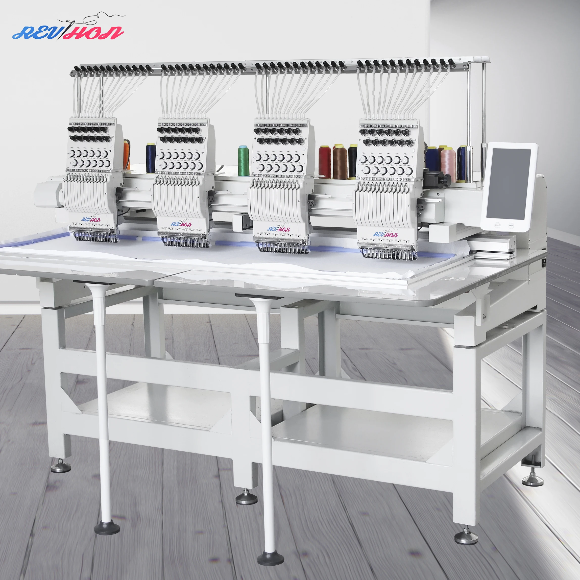 Best Sale Industrial Computer Embroidery Machine Four Heads Digital Embroidery Machine High Speed Flat Embroidery Machine