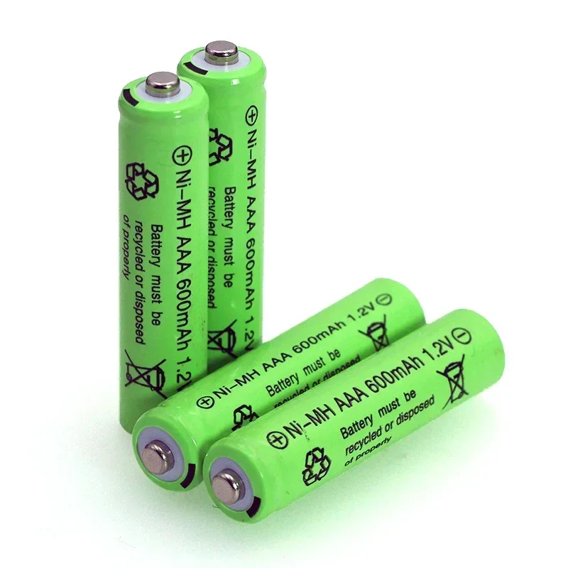 Hot AAA NI-MH Rechargeable Batteries 1.2V 600mAh Battery R03 Air Conditioning Remote Control Cells for Toys Car RC Scale Alarm