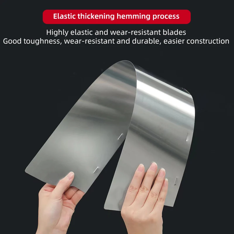 حار بيع جدار فولاذي مقاوم للصدأ المعجون أداة التسوية تنعيم ملعقة دريوال القشط شفرة مجموعة #4