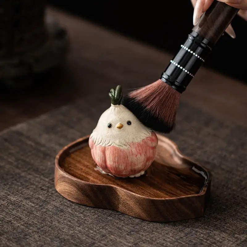 Tea Pet Ornament Garlic Bird Figurine Elegant Table Decoration Crafts for Zen Garden Home Office Tea Room Display
