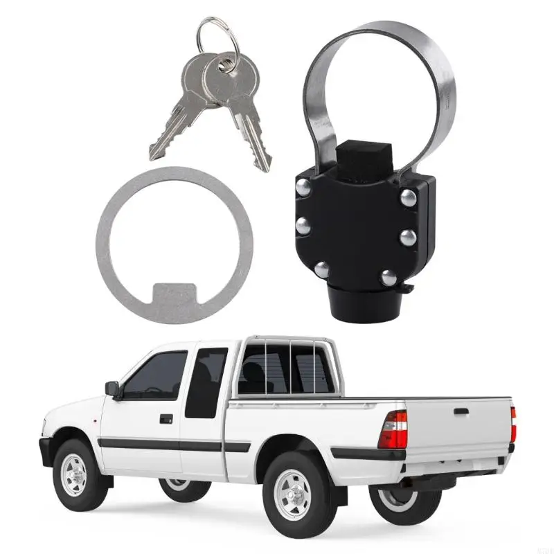 M76E Pickup Truck Heckklappen-Sicherheitsschloss-Set, Edelstahl-Scharnierabdeckung zum Parken – Detail 7