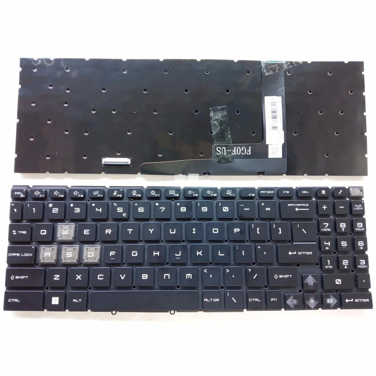 

New US RGB Backlit keyboard for MSI Cyborg 15 A12VF A12VE A12VEK A13VF MS-15K1