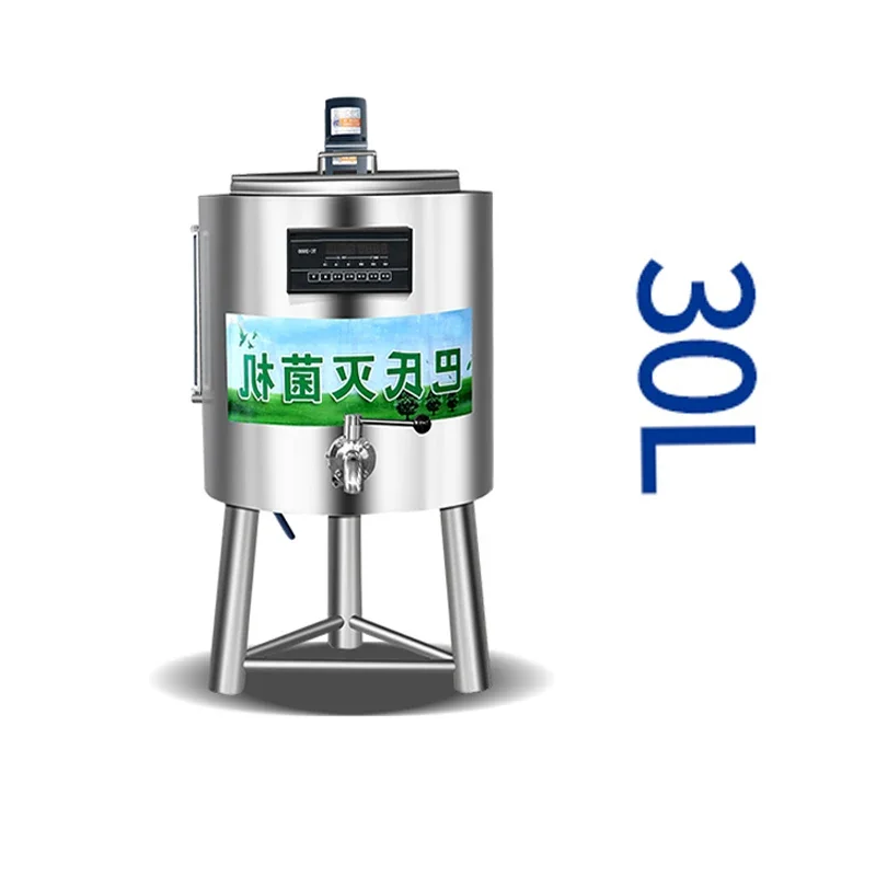 30L Yogurt/Fresh Milk/Egg Tart Liquid/Liquor Dairy Farm Sterilization Equipment Milk Pasteurization Machine 220V/6000W
