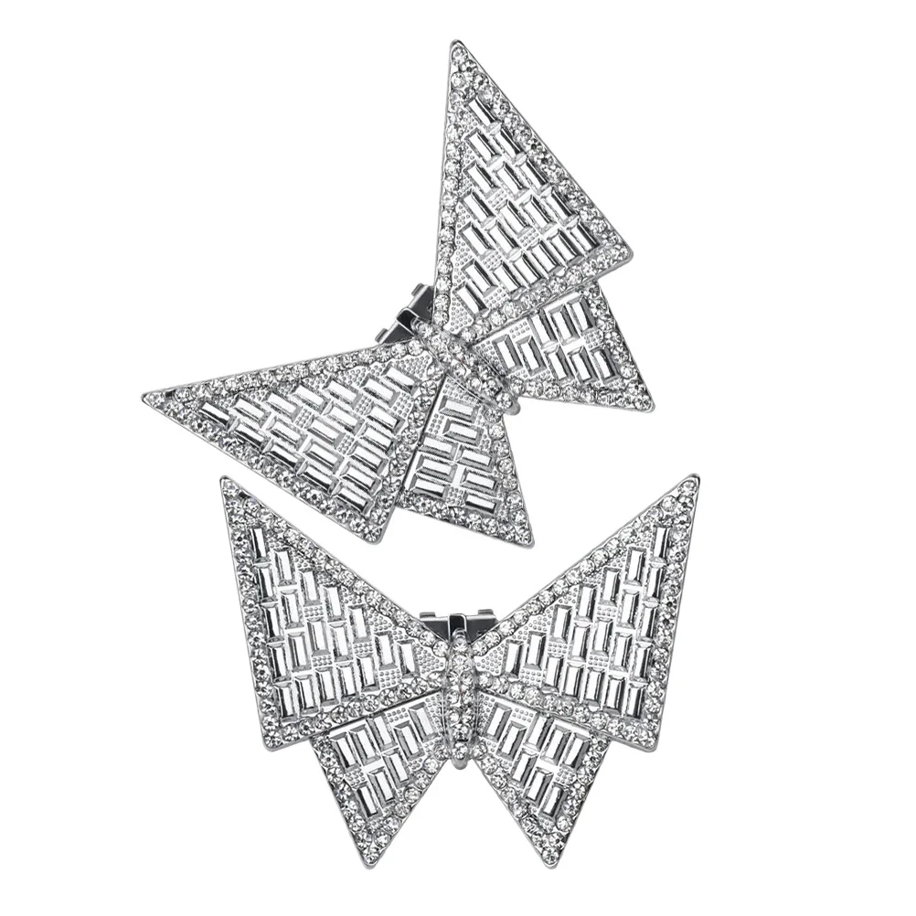 

1Pair Shoe Decoration Accessories Rhinestone Zinc Alloy Sparkly Clip on for Wedding Bridal Pumps Heels Women Dress Shoes Bling