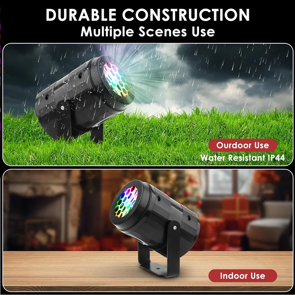 クリスマスプロジェクターライト屋外ホリデーLED投影ランプ防水クリスマス装飾スノーフレークレーザーライトパーティーステージライト
