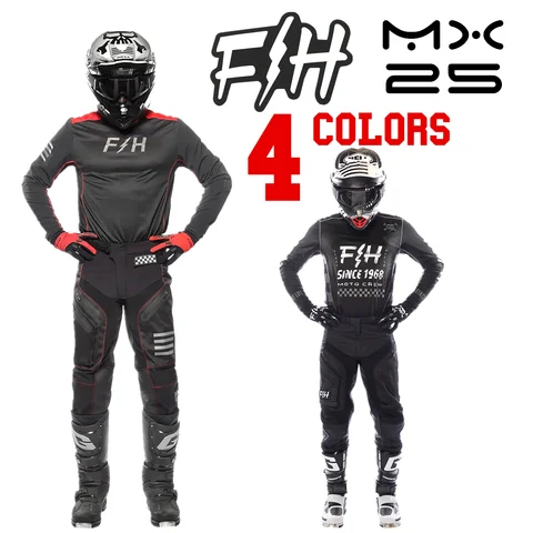 2025 Off Road MX Gear Set Moto Kit FH Motocross Enduro Jersey Set Dirt Bike Combos Motorcycle Suit