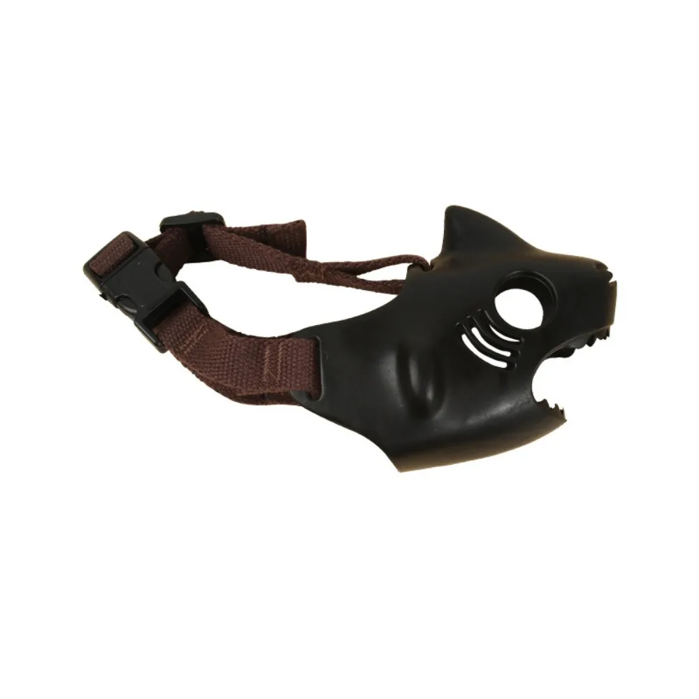 

Cartoon Dog Muzzle Mask Adjustable Shark Shape Dog Anti-bite Muzzle Drinkable Breathable Anti-barking Muzzle