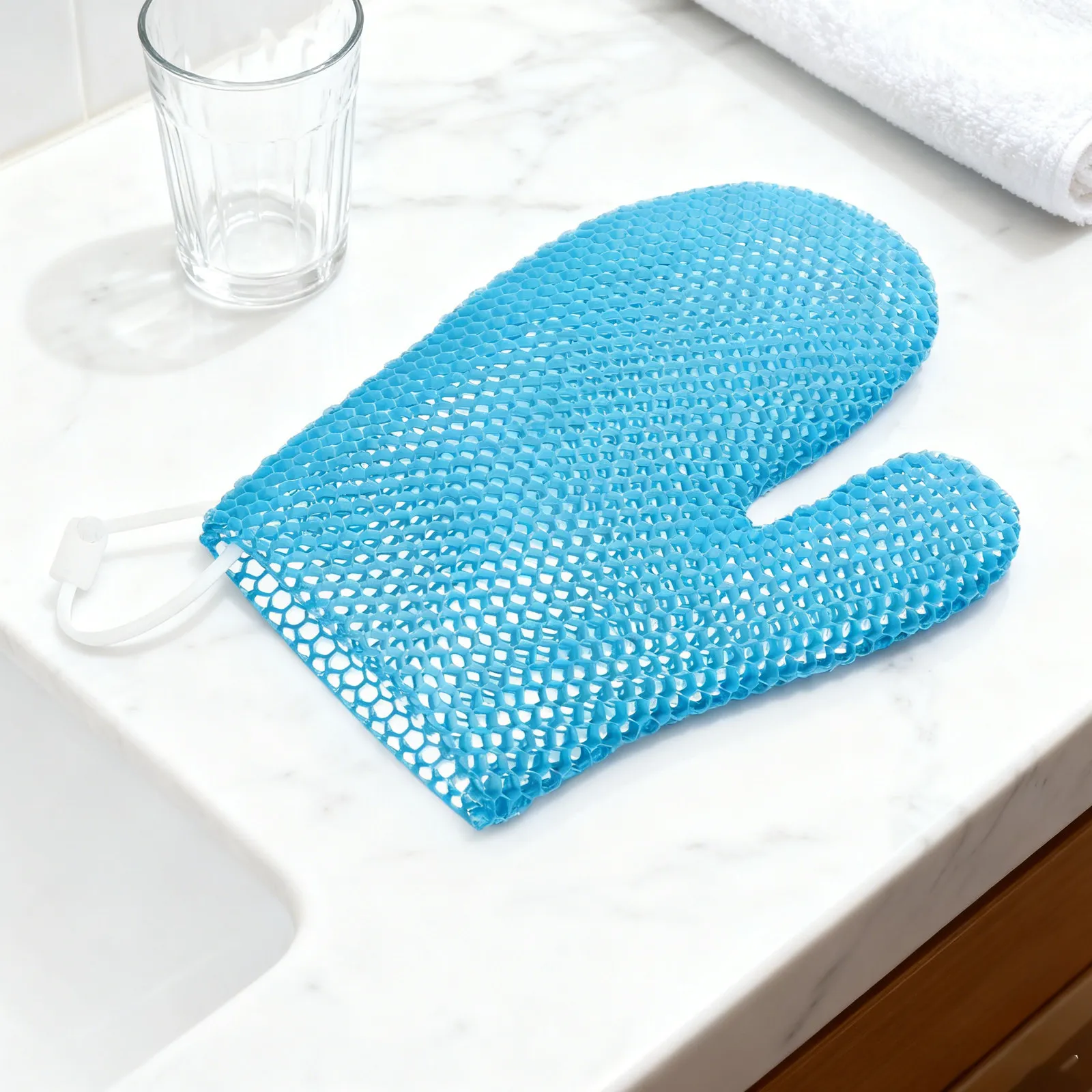 

Honeycomb Exfoliating Bath Gloves for Deep Cleaning Body Scrubber - Skin Exfoliating Shower Mitt for Men Women - Body Wash