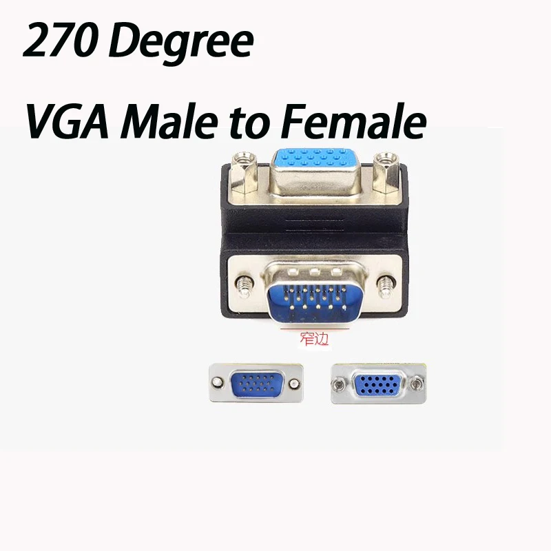 Nowy męski na męski VGA HD15 Pin zmieniający płeć konwerter Adapter gorąca sprzedaży AQJG — zdjęcie 7