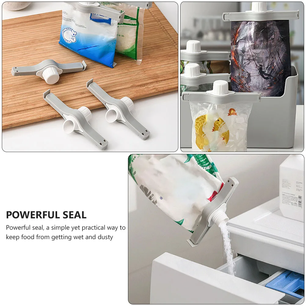 

3pcs Food Sealing Clamps PP Material Large Diameter Port Ring Kitchen Appliances Preservation Storage